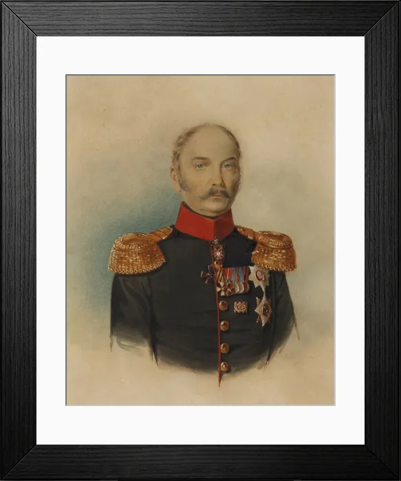 Framed Print : Nikolay Ivanovich Hartung (1782-1859), 1850 Framed Print : Nikolay Ivanovich Hartung (1782-1859), 1850