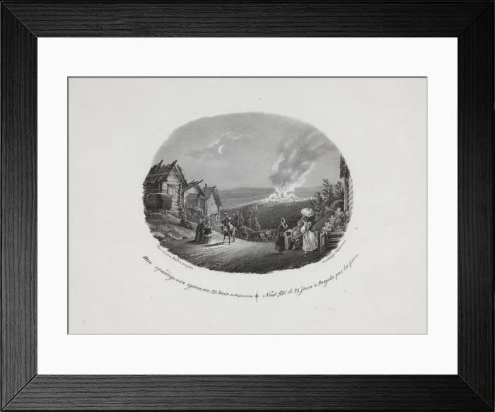Framed Print : Night on the Eve of Ivan Kupala in Pargolovo, 1833 Framed Print : Night on the Eve of Ivan Kupala in Pargolovo, 1833