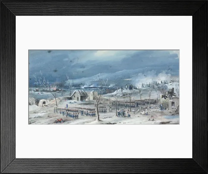 Framed Print : Emperor Napoleon I during a battle in Russia, First half of the 19th cent Framed Print : Emperor Napoleon I during a battle in Russia, First half of the 19th cent