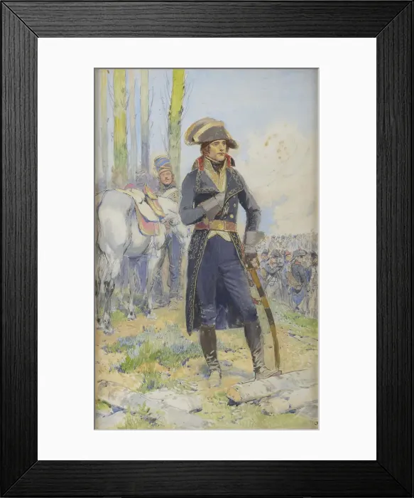 Framed Print : General Bonaparte during the Italian campaign Framed Print : General Bonaparte during the Italian campaign