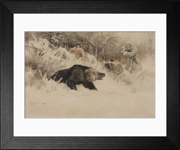Framed Print : The Bear Hunt Framed Print : The Bear Hunt