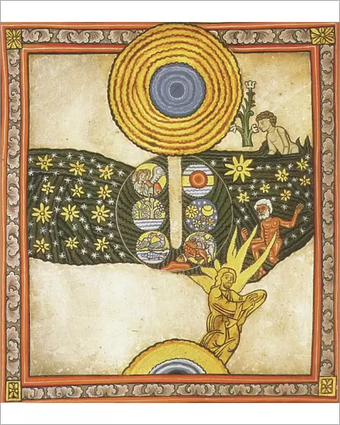 The Redeemer. Miniature from Liber Scivias by Hildegard of Bingen, c. 1175