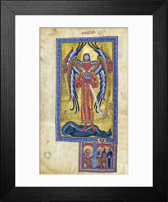 Framed Print : Theophany of Divine Love. (Vision from Liber Divinorum Operum), ca 1220-1230 Framed Print : Theophany of Divine Love. (Vision from Liber Divinorum Operum), ca 1220-1230