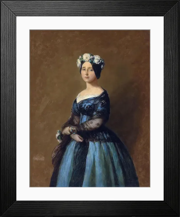 Framed Print : Princess Augusta of Saxe-Weimar-Eisenach (1811-1890), Queen of Prussia, 1846 Framed Print : Princess Augusta of Saxe-Weimar-Eisenach (1811-1890), Queen of Prussia, 1846