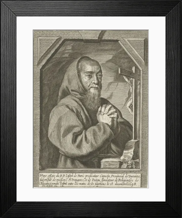 Framed Print : Francois Leclerc du Tremblay (1577-1638), c. 1630 Framed Print : Francois Leclerc du Tremblay (1577-1638), c. 1630