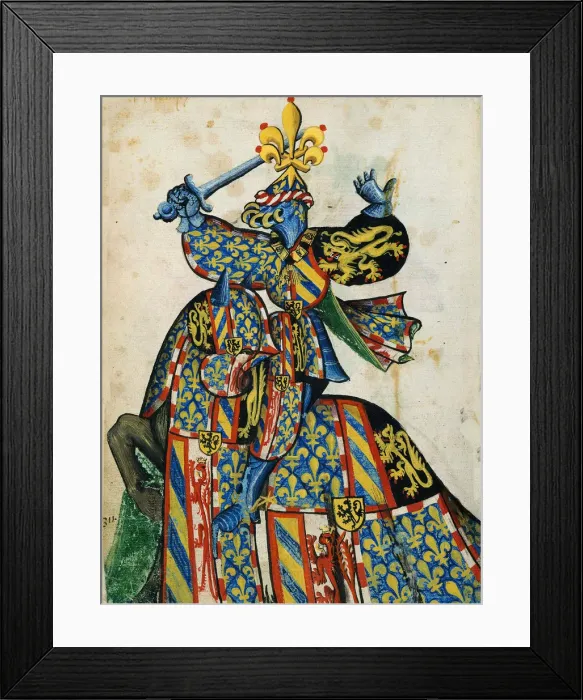 Framed Print : Philip the Good (from: The Great Armorial of the Knights of the Golden Fleece), 1430-1461 Framed Print : Philip the Good (from: The Great Armorial of the Knights of the Golden Fleece), 1430-1461