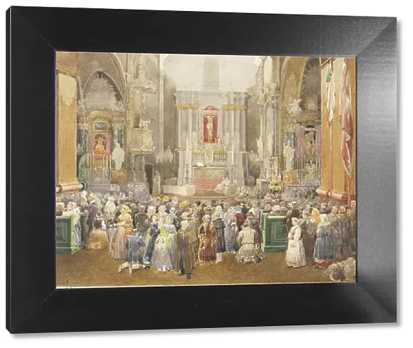 Interior of a Church during Mass, 1845
