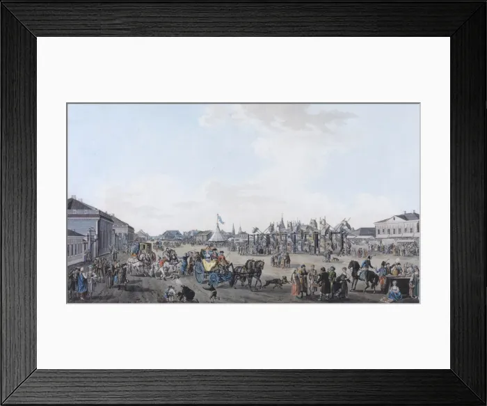 Framed Print : The Podnovinskoye Suburb in Moscow during the Holy Week, 1800s Framed Print : The Podnovinskoye Suburb in Moscow during the Holy Week, 1800s