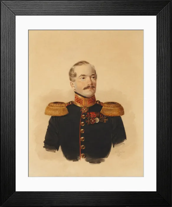 Framed Print : Count Dmitri Alexeyevich Shcherbatov (1805-1853), 1838 Framed Print : Count Dmitri Alexeyevich Shcherbatov (1805-1853), 1838