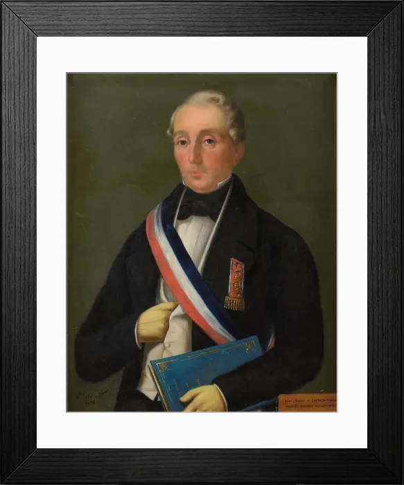 Framed Print : Portrait of Andre Henri Francois Victor Carrion-Nisas (1794-1867), 1854 Framed Print : Portrait of Andre Henri Francois Victor Carrion-Nisas (1794-1867), 1854