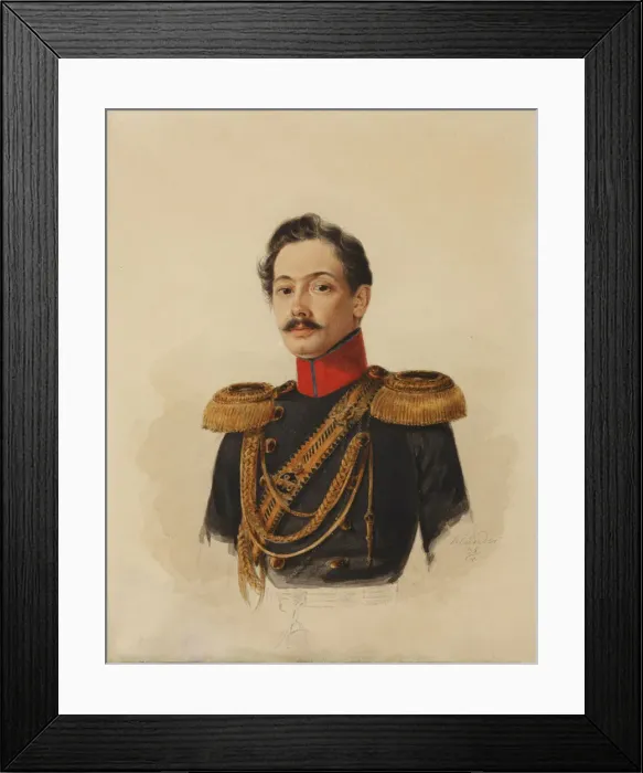 Framed Print : Irakly Abramovich Baratynsky (1802-1859), 1838 Framed Print : Irakly Abramovich Baratynsky (1802-1859), 1838