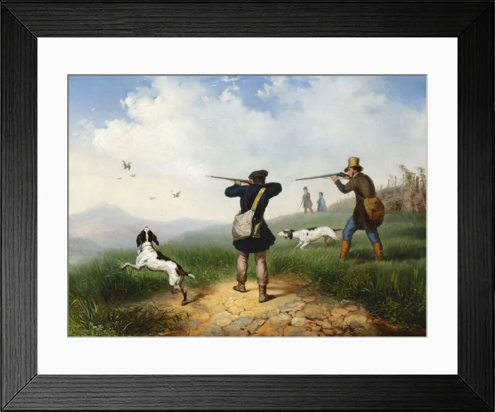 Framed Print : Hunting, 1848 Framed Print : Hunting, 1848