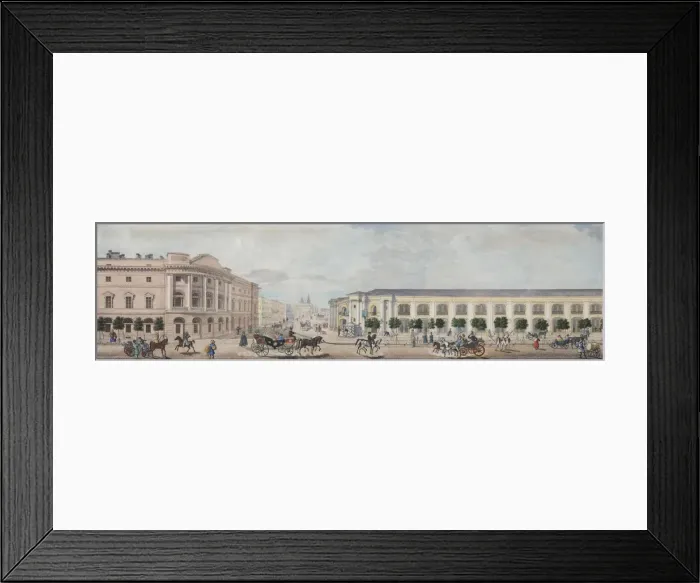 Framed Print : The Imperial Public Library (From the panorama of the Nevsky Prospekt), 1830 Framed Print : The Imperial Public Library (From the panorama of the Nevsky Prospekt), 1830