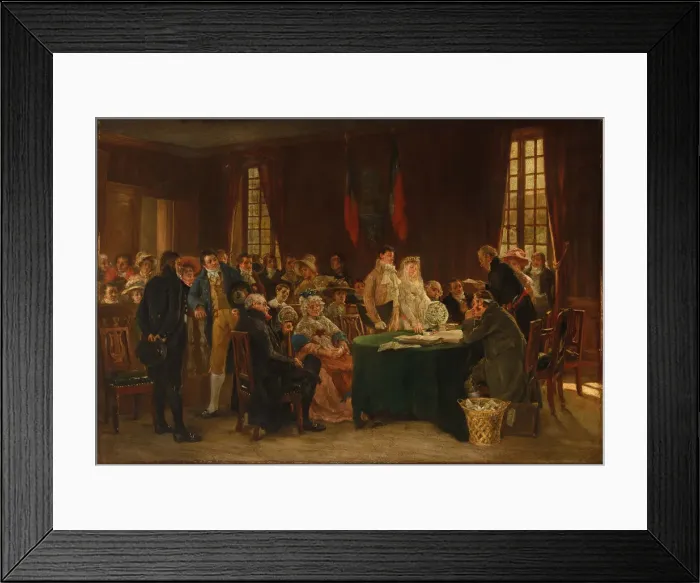 Framed Print : The Marriage during the First Empire Framed Print : The Marriage during the First Empire