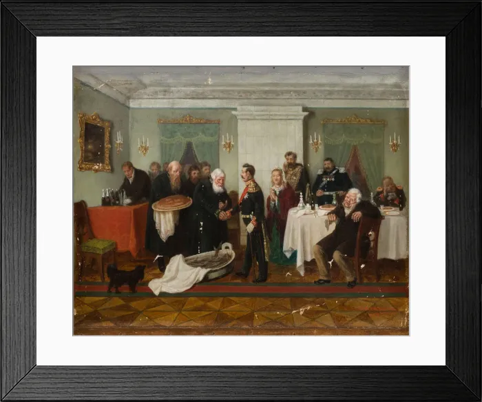 Framed Print : Congratulations to the boss, 1867 Framed Print : Congratulations to the boss, 1867