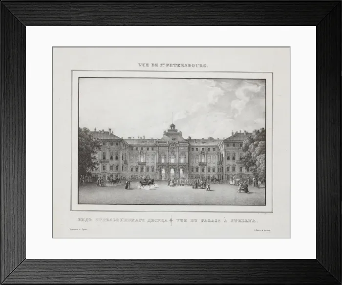 Framed Print : View of the Constantine Palace in Strelna near St. Petersburg, 1833 Framed Print : View of the Constantine Palace in Strelna near St. Petersburg, 1833