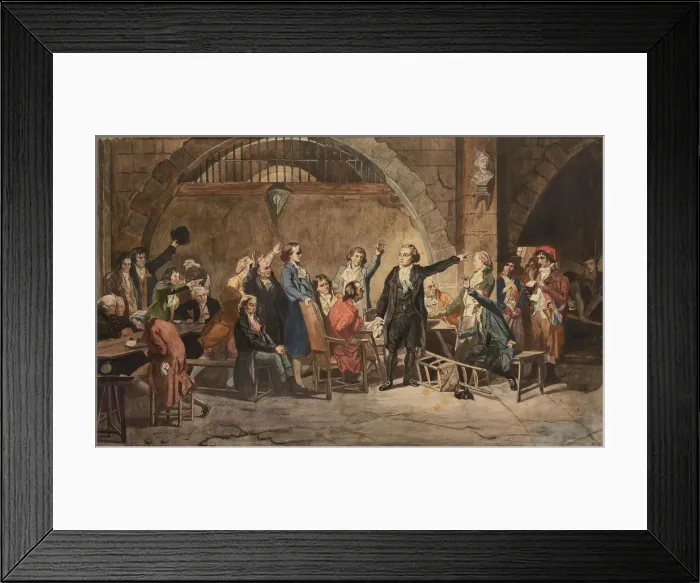 Framed Print : The last goodbye of the Girondins Framed Print : The last goodbye of the Girondins