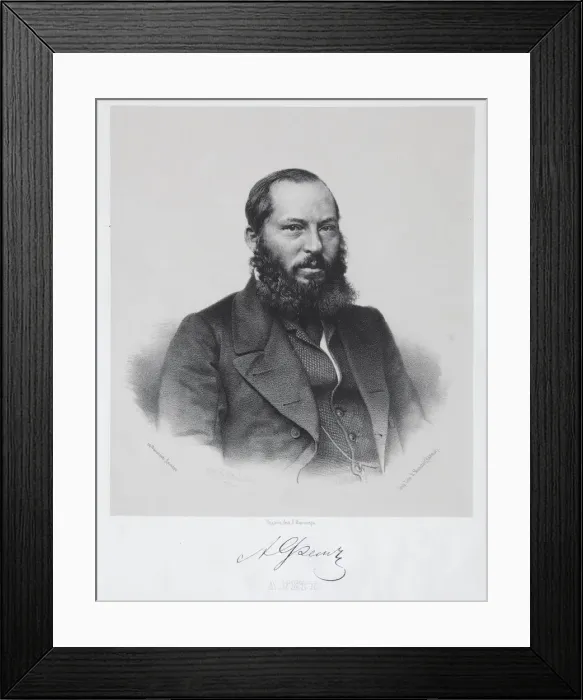Framed Print : Portrait of the poet Afanasy Fet (1820-1892) Framed Print : Portrait of the poet Afanasy Fet (1820-1892)