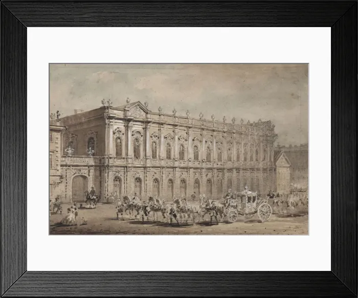 Framed Print : The Museum of Court Carriages (The Stables Museum) in St. Petersburg, 1860-1861 Framed Print : The Museum of Court Carriages (The Stables Museum) in St. Petersburg, 1860-1861