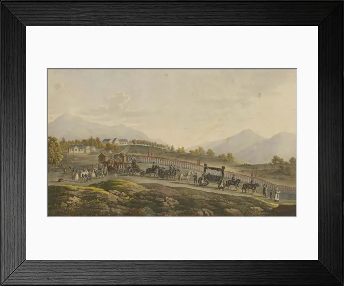 Framed Print : Napoleons Funeral procession. Saint Helena, 8th May 1821, 1821 Framed Print : Napoleons Funeral procession. Saint Helena, 8th May 1821, 1821