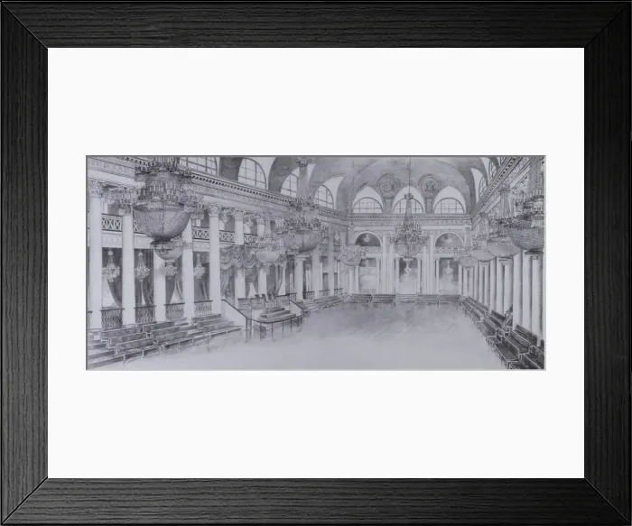 Framed Print : Interior of the Ballroom of the Assembly of the Nobility in Moscow, 1840s Framed Print : Interior of the Ballroom of the Assembly of the Nobility in Moscow, 1840s