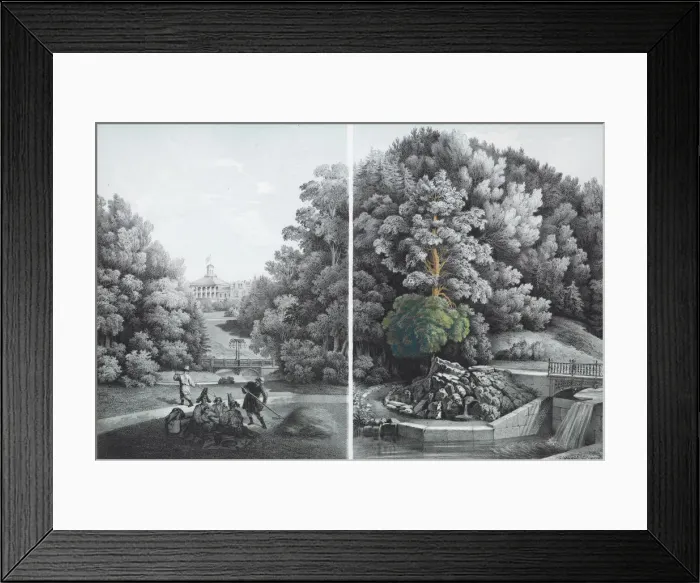 Framed Print : View of the Shablykino Estate, 1856 Framed Print : View of the Shablykino Estate, 1856