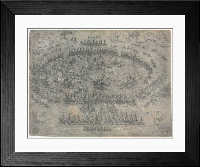 Framed Print : The Battle of Lepanto on 7 October 1571, 1572 Framed Print : The Battle of Lepanto on 7 October 1571, 1572