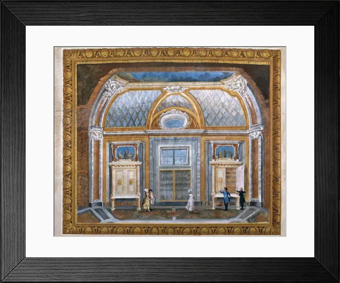 Framed Print : The Medals Room of the Museo Profano in Vatican, c. 1780 Framed Print : The Medals Room of the Museo Profano in Vatican, c. 1780