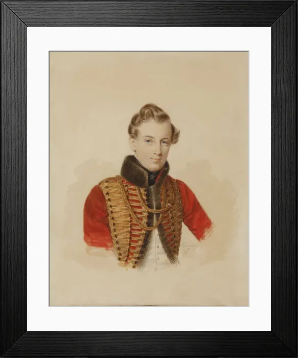 Framed Print : Prince Alexander Nikolayevich Dolgoruky (1819-1842), 1838 Framed Print : Prince Alexander Nikolayevich Dolgoruky (1819-1842), 1838