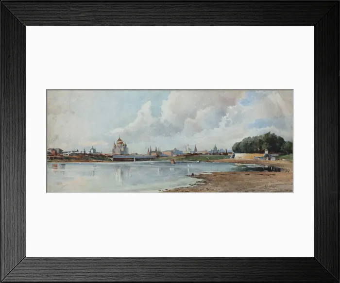 Framed Print : View of Moscow from the Neskuchny Garden, ca 1880-1885 Framed Print : View of Moscow from the Neskuchny Garden, ca 1880-1885