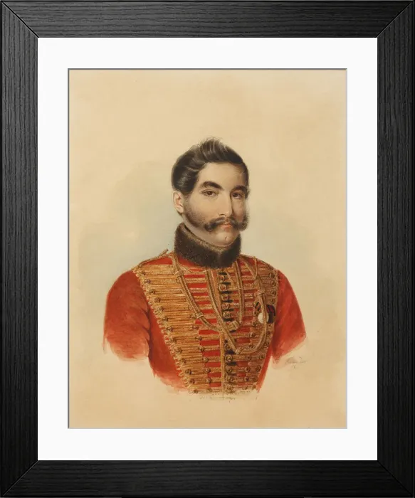 Framed Print : Dmitri Dmitrievich Zasetsky, 1838 Framed Print : Dmitri Dmitrievich Zasetsky, 1838
