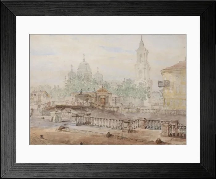 Framed Print : The Voznesensky Bridge over the Catherine Canal, 1861 Framed Print : The Voznesensky Bridge over the Catherine Canal, 1861