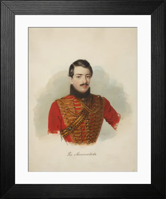 Framed Print : Prince Vladimir Alexandrovich Menshikov (1816-1893), 1839 Framed Print : Prince Vladimir Alexandrovich Menshikov (1816-1893), 1839