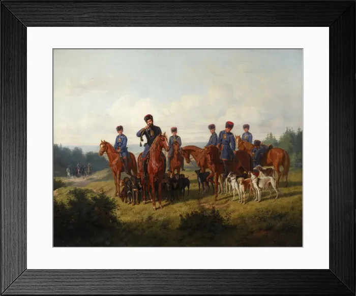 Framed Print : The Coursing, 1856 Framed Print : The Coursing, 1856