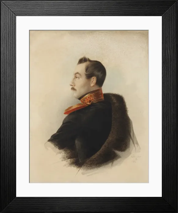 Framed Print : Alexey Grigoryevich Stolypin (1805-1847), 1838 Framed Print : Alexey Grigoryevich Stolypin (1805-1847), 1838