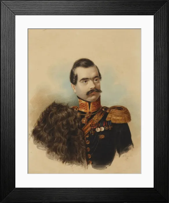 Framed Print : Nikolay Ivanovich Bukharov (1799-1862), 1838 Framed Print : Nikolay Ivanovich Bukharov (1799-1862), 1838