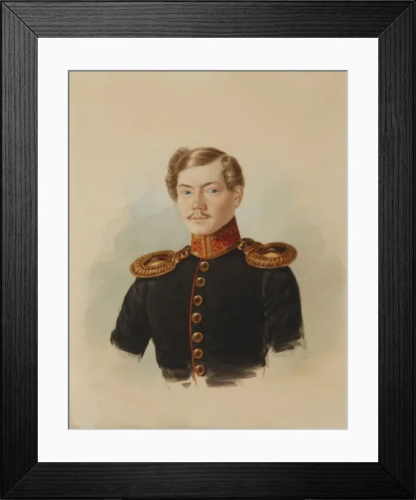 Framed Print : Vasily Vasilievich Engelhardt (1814-1868), 1838 Framed Print : Vasily Vasilievich Engelhardt (1814-1868), 1838