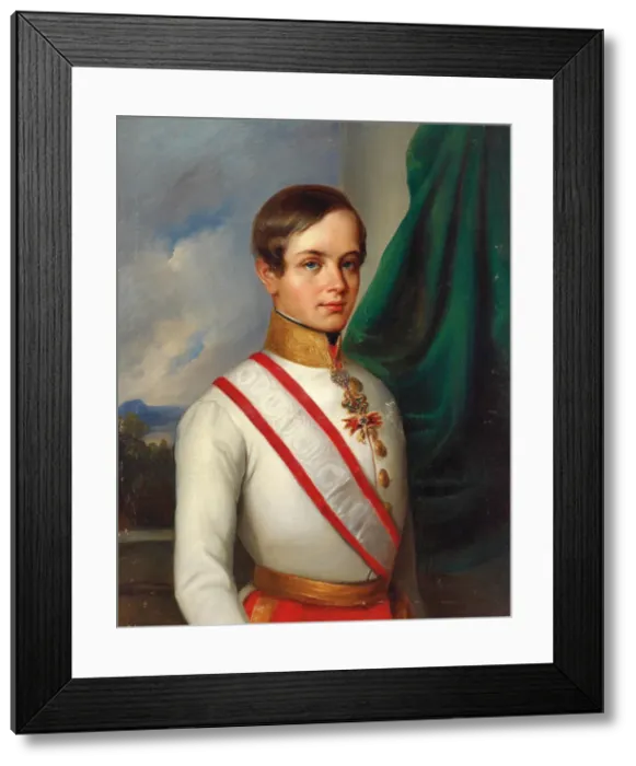 Framed Print : Portrait of Franz Joseph I of Austria, 1849 Framed Print : Portrait of Franz Joseph I of Austria, 1849