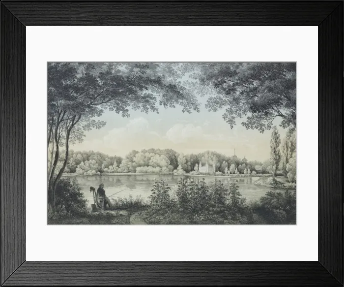 Framed Print : View of the Shablykino Estate, 1840 Framed Print : View of the Shablykino Estate, 1840