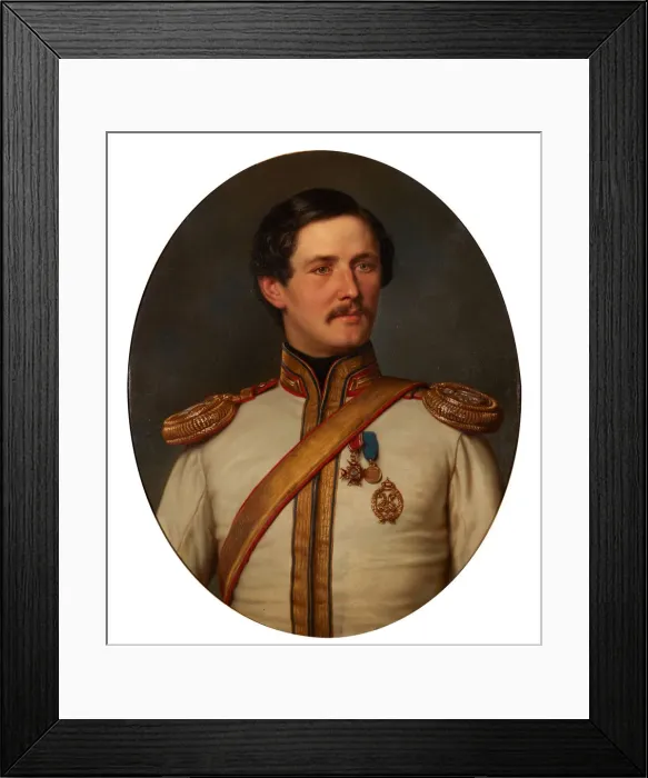 Framed Print : Peter Dominikus Ludwig (1831-1887), Prince of Sayn-Wittgenstein-Berleburg-Ludwigsburg, 1858 Framed Print : Peter Dominikus Ludwig (1831-1887), Prince of Sayn-Wittgenstein-Berleburg-Ludwigsburg, 1858