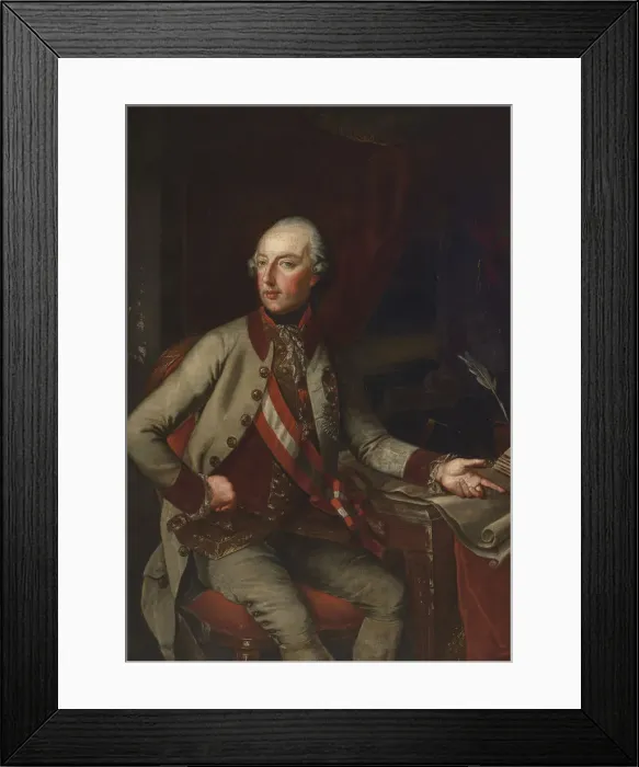 Framed Print : Portrait of Emperor Joseph II (1741-1790), c. 1780 Framed Print : Portrait of Emperor Joseph II (1741-1790), c. 1780