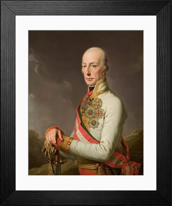Framed Print : Portrait of Holy Roman Emperor Francis II (1768-1835), 1815 Framed Print : Portrait of Holy Roman Emperor Francis II (1768-1835), 1815