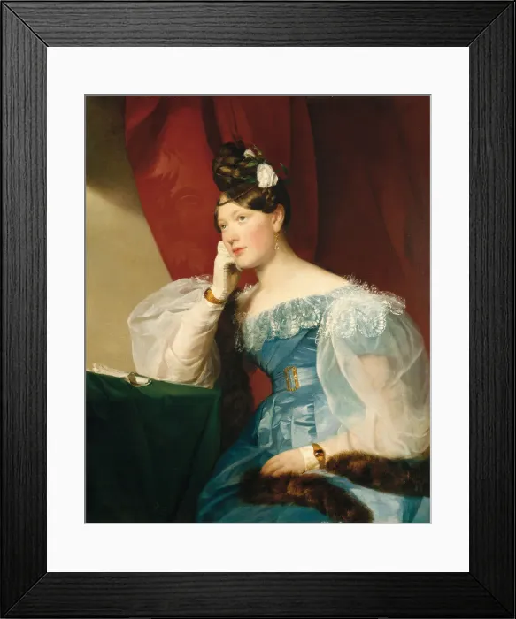 Framed Print : Portrait of Julie von Woyna, nee Freiin von Krieg-Hochfelden, later Benedek (1811-1895), 1832 Framed Print : Portrait of Julie von Woyna, nee Freiin von Krieg-Hochfelden, later Benedek (1811-1895), 1832