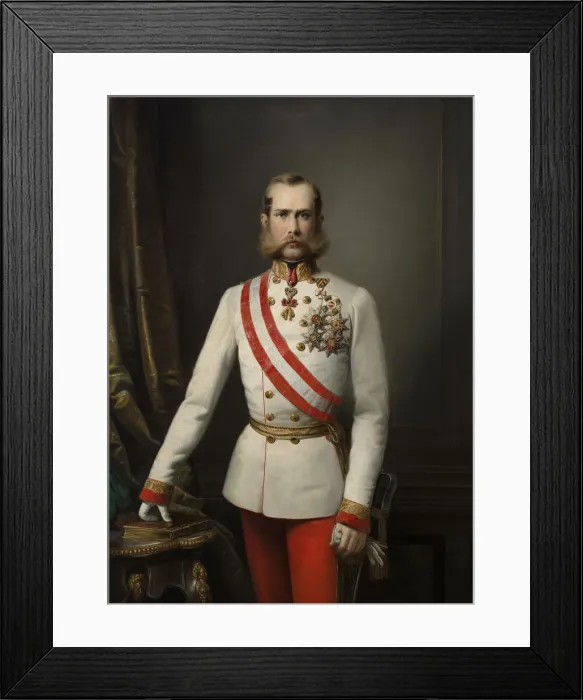 Framed Print : Portrait of Franz Joseph I of Austria, 1862 Framed Print : Portrait of Franz Joseph I of Austria, 1862