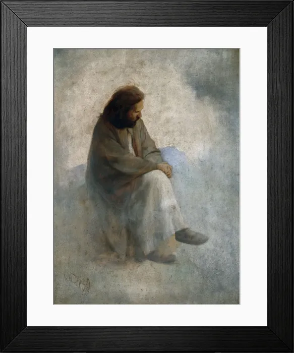 Framed Print : Self-portrait as Christ, 1892 Framed Print : Self-portrait as Christ, 1892