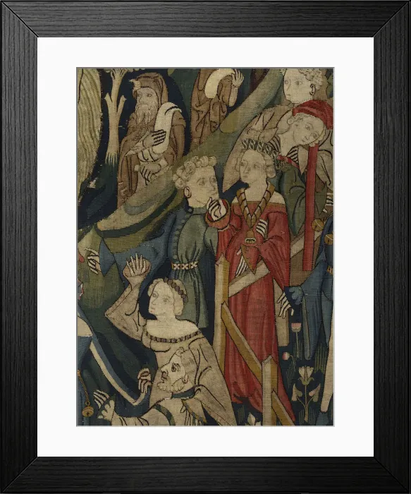 Framed Print : Courtly Love Games (Spieleteppich), tapestry. Detail, ca 1400 Framed Print : Courtly Love Games (Spieleteppich), tapestry. Detail, ca 1400
