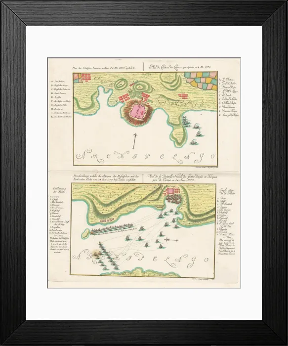 Framed Print : The naval Battle of Chesma. The naval Battle of Lemnos. 1770, 1771 Framed Print : The naval Battle of Chesma. The naval Battle of Lemnos. 1770, 1771