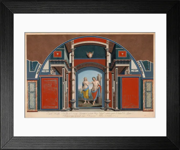Framed Print : Sheet from a series on the wall decorations of the Villa Negroni in Rome. Plate VII Framed Print : Sheet from a series on the wall decorations of the Villa Negroni in Rome. Plate VII