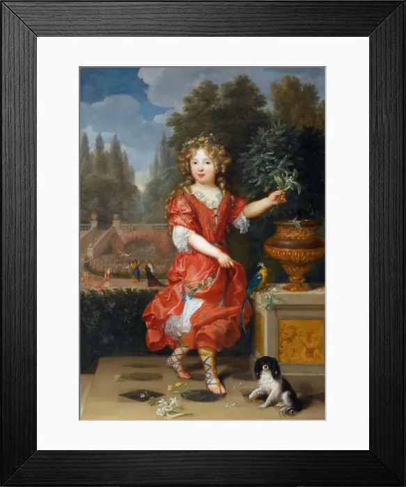 Framed Print : Portrait of Mademoiselle de Blois, Marie-Anne de Bourbon, daughter of Louis XIV Framed Print : Portrait of Mademoiselle de Blois, Marie-Anne de Bourbon, daughter of Louis XIV