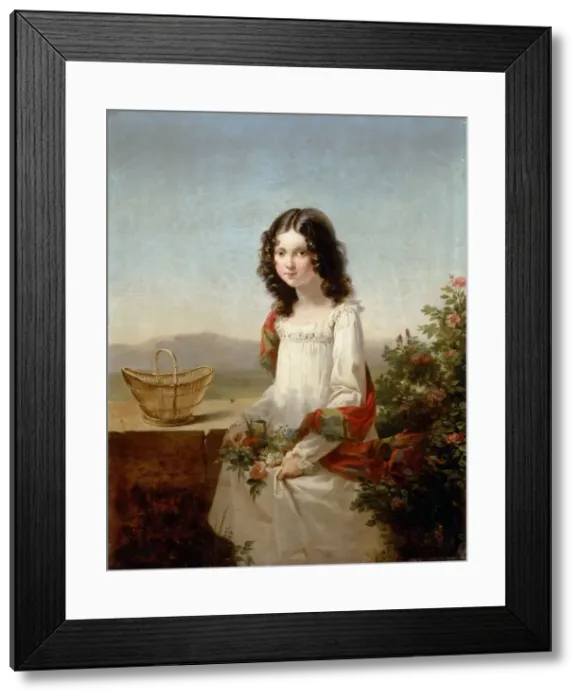Framed Print : Lise Aubin de Fougerais, 1817 Framed Print : Lise Aubin de Fougerais, 1817